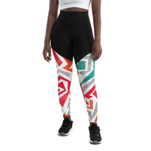 Mariposa Graphic Print Sports Leggings