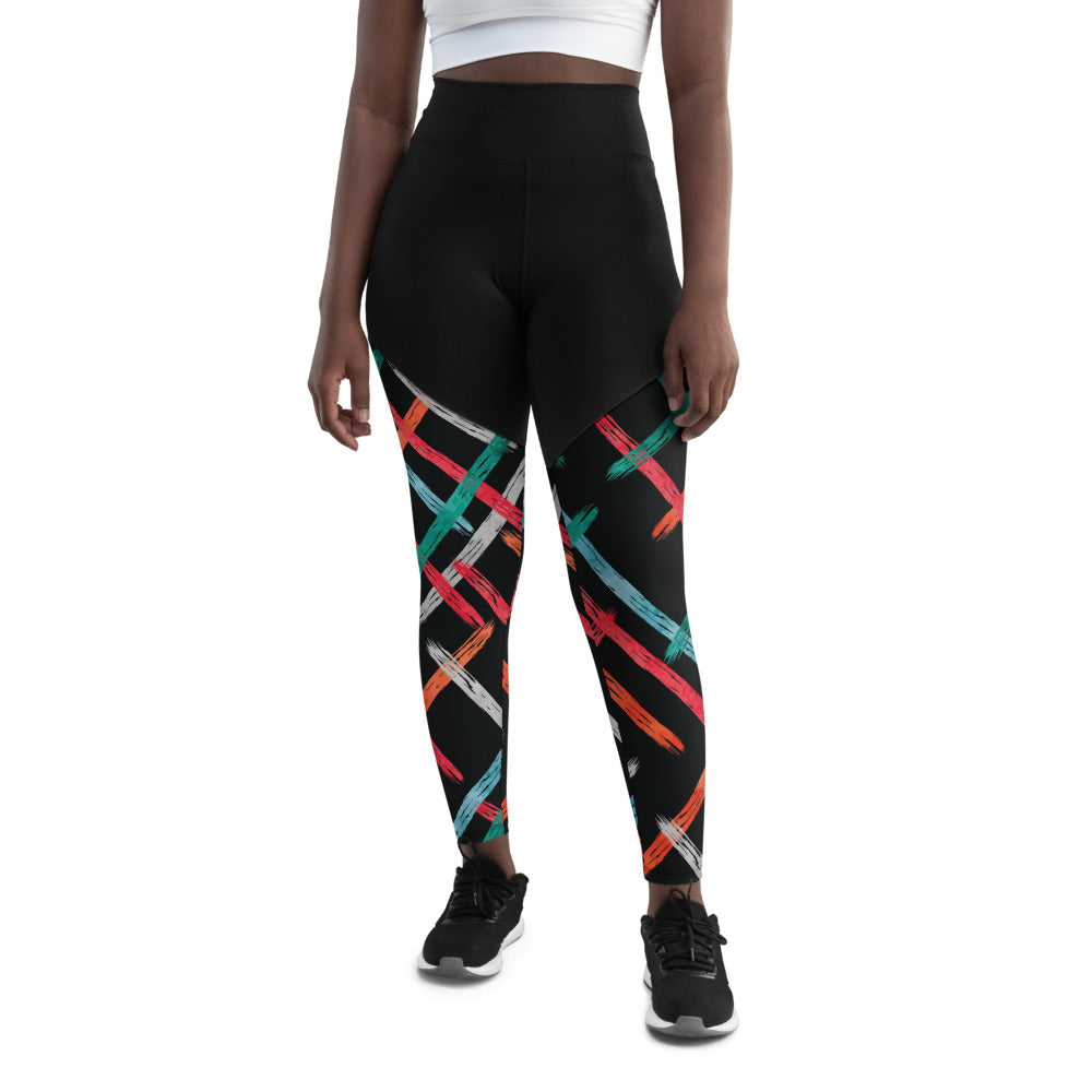 Mariposa Graphic Print Sports Leggings IV