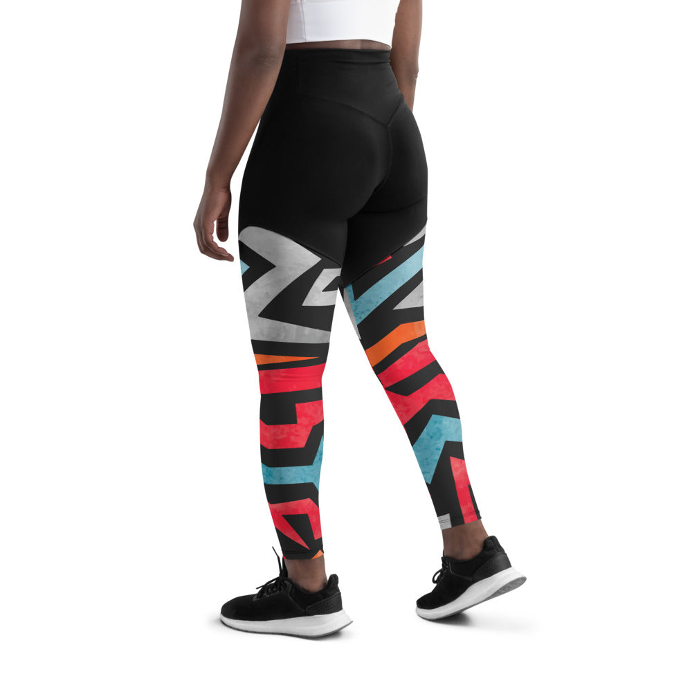 Mariposa Graphic Print Sports Leggings III