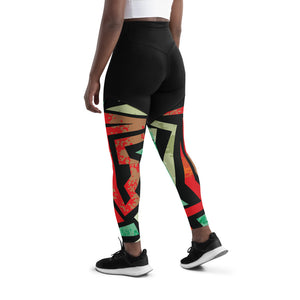 Mariposa Graphic Print Sports Leggings II