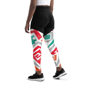 Mariposa Graphic Print Sports Leggings