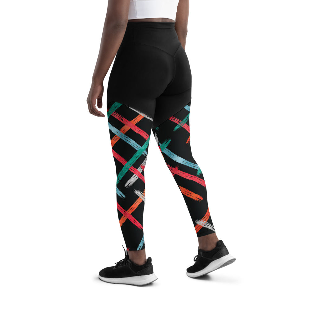 Mariposa Graphic Print Sports Leggings IV