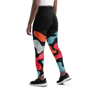 Mariposa Graphic Print Sports Leggings V