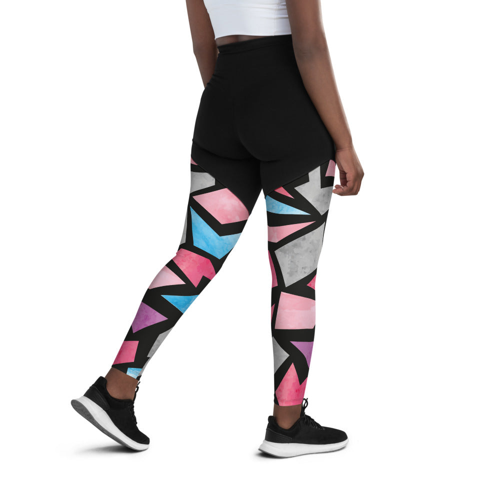 Mariposa Graphic Print Sports Leggings I