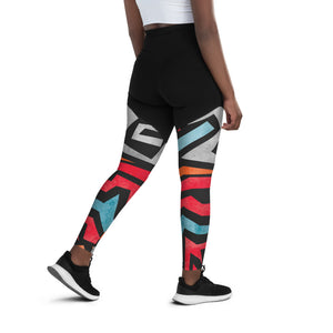 Mariposa Graphic Print Sports Leggings III