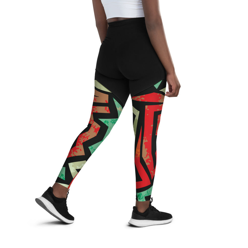 Mariposa Graphic Print Sports Leggings II