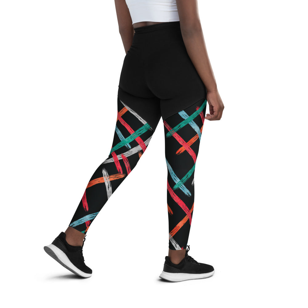 Mariposa Graphic Print Sports Leggings IV