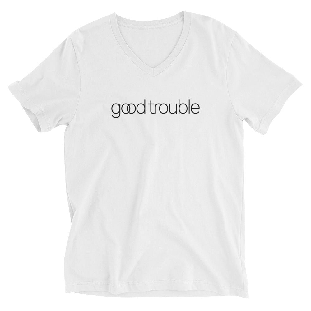 Good Trouble Unisex V-Neck Tee