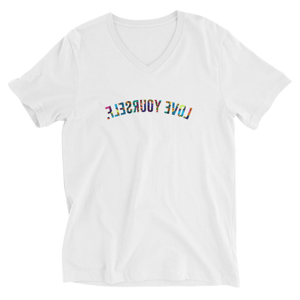 Love Yourself (Reflective Reminder) Unisex V-Neck Tee