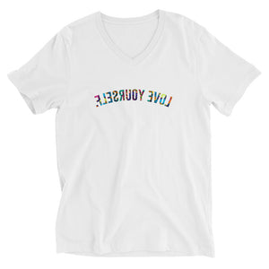 Love Yourself (Reflective Reminder) Unisex V-Neck Tee