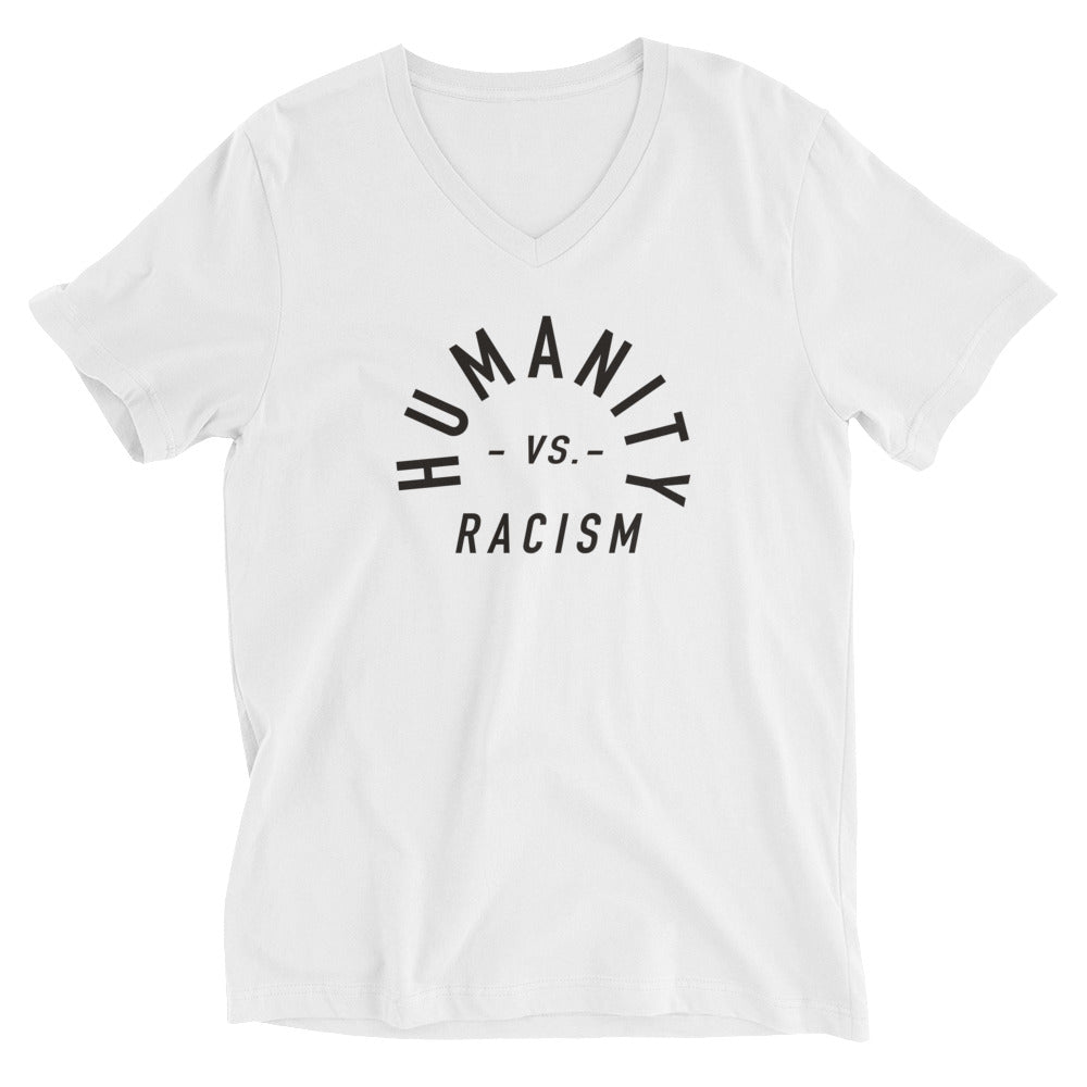 Humanity -vs- Racism Unisex V-Neck Tee