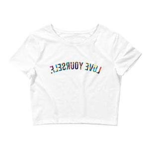 Love Yourself (Reflective Reminder) Women's Crop Tee