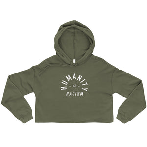 Humanity -vs- Racism Crop Hoodie